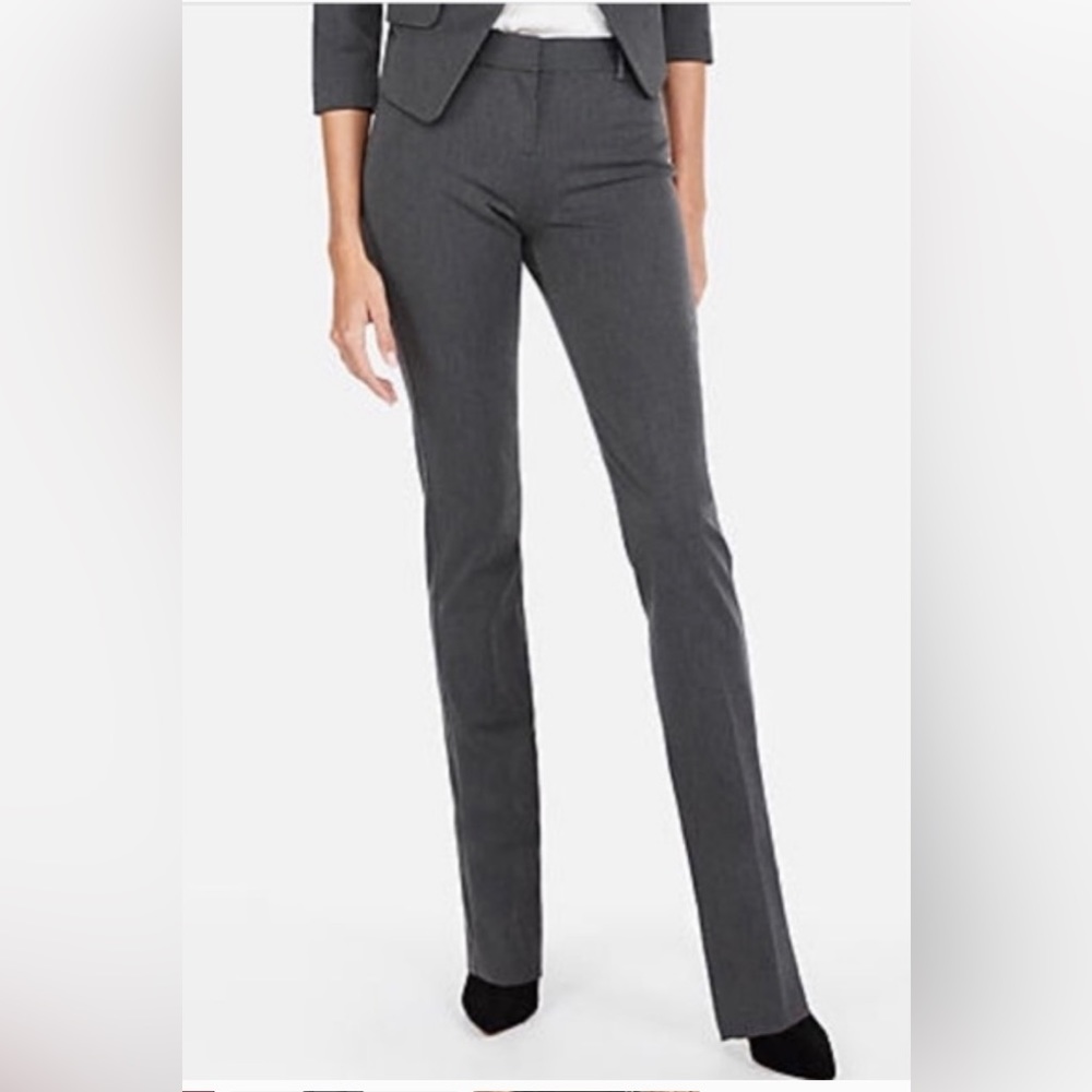 Express Dress Pants, Mid Rise Straight Leg Columnist Pant size 6R